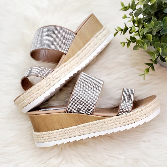 Steve Madden Mistee Rhinestone Sandals - Picture 4 of 11